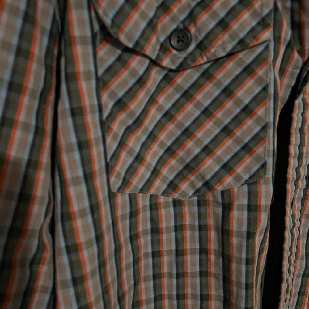 Merrell small‎ plaid button down - Picture 5 of 7